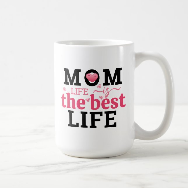 Mama Leben Ist Das Beste Leben  Kaffeetasse (Rechts)