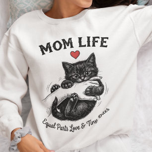 Mama Leben Katzenliebhaber Süße Katze Sweatshirt