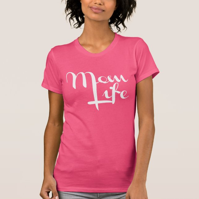 Mama-Leben Pinky T-Shirt (Vorderseite)