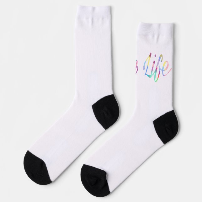 Mama-Leben-Socken Socken (Linkes Detail)