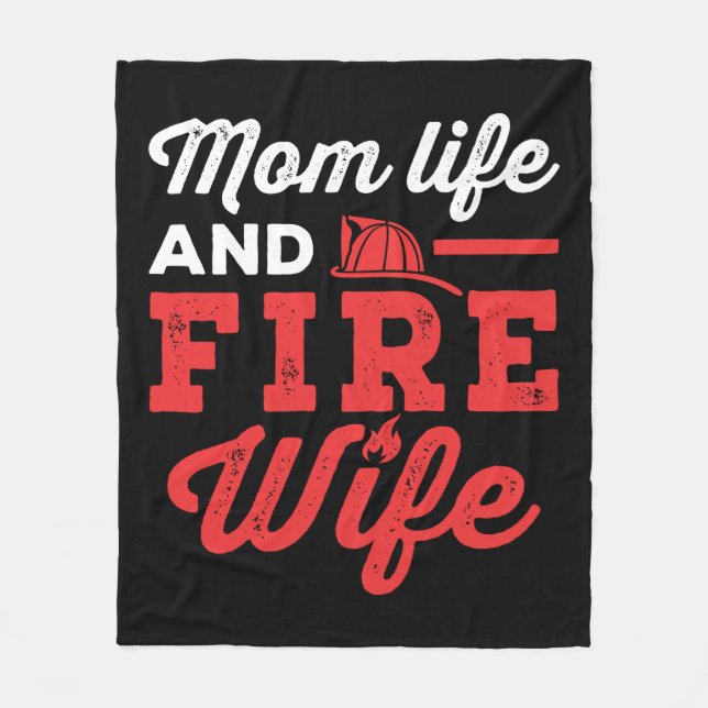 Mama Leben und Ehefrau Fleecedecke (Vorderseite)