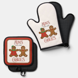 Mama-Lebkuchen Ofenhandschuh & Topflappen-Set