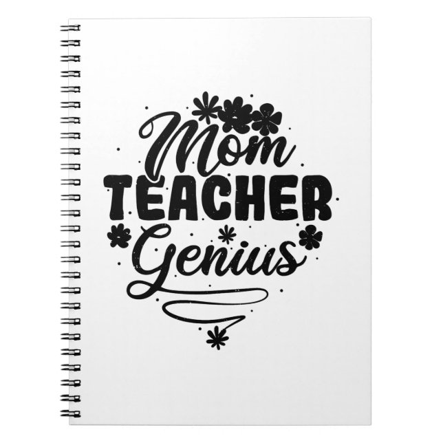 Mama Lehrerin Genius Notizblock (Vorderseite)