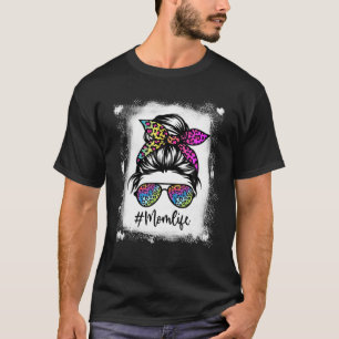 Mama Leopard Mama Leopard Messy Bun T-Shirt