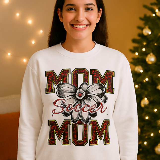 Mama Leopard Print T - Shirt mit Bow & Floral (Von Creator hochgeladen)