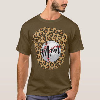 Mama Leopard Softball Mama Muttertag 2 T-Shirt