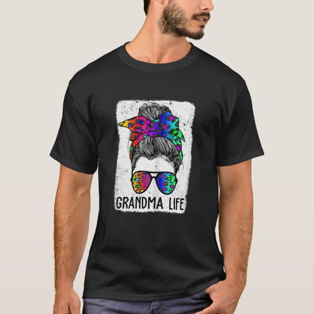 Mama Leoparden Mess T-Shirt (Vorderseite)
