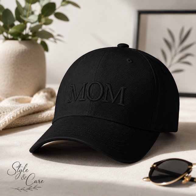MAMA Letting Hat - Einfach bestickter Stil Bestickte Baseballkappe (MOM Lettering Hat – Simple Embroidered Style)