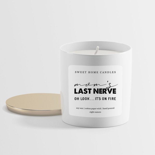Mama letzte Nerve Candle Label Aufkleber (Von Creator hochgeladen)