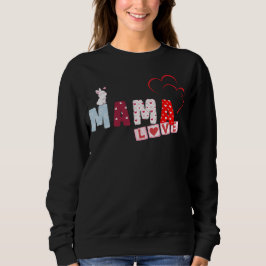 Mama Liebe Bunny Sweatshirt - Niedliches Herzpatch