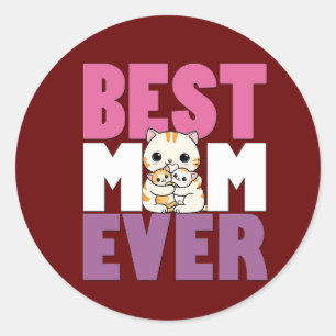 Mama Liebe Muttertagsgeschenk für das beste MAMA-T Runder Aufkleber