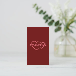 Mama Liebe Muttertagsgeschenk für das beste MAMA-T Visitenkarte