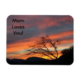 Mama-Lieben Sie! Magneten orange Magnet
