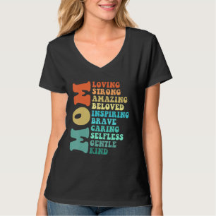 Mama Liebend Stark Erstaunlich Geliebt Inspirieren T-Shirt