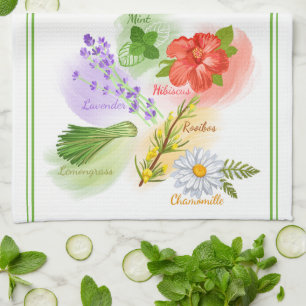 Mama-Lieblings-Kräutertee Geschirrtuch
