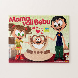 Mama liebt Baby (Mama Voli Bebu) Puzzle