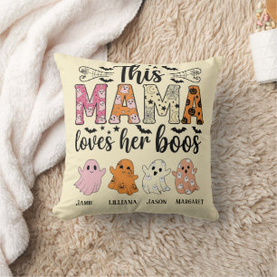 Mama liebt ihre Spukis - persönliches Halloween Kissen