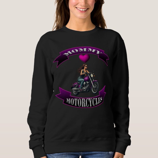 Mama liebt Motorräder Sweatshirt (Vorderseite)
