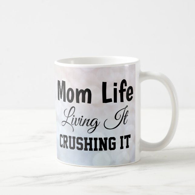 Mama Life Bokeh Glitzern Tasse (Rechts)