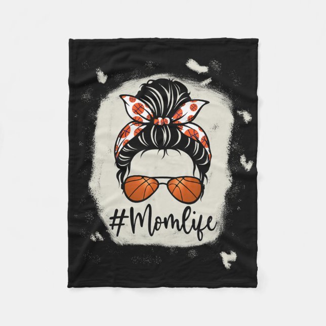 Mama Life Bysketbyll gebleicht Bysketbyll Mutter Fleecedecke (Vorderseite)