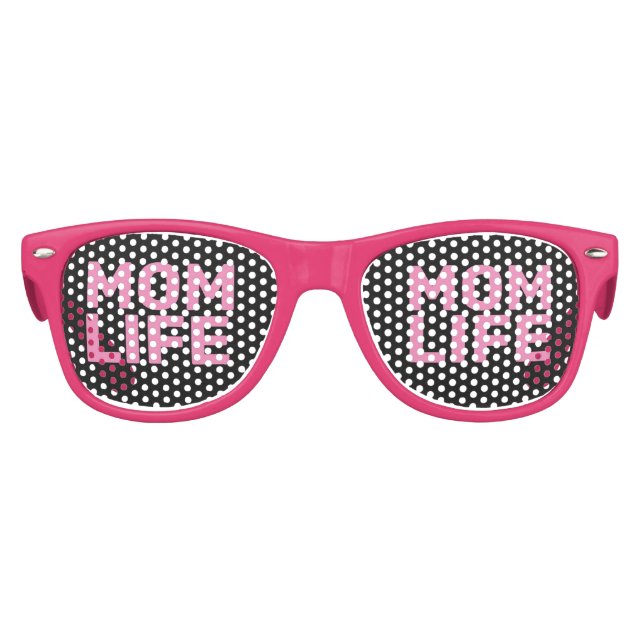 MAMA LIFE FUNNY NOVELTY Party Sonnenbrille (Vorderseite)