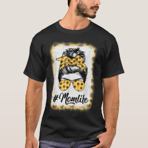 Mama Life gebleicht Mama Leben Sonnenblumen Messy T-Shirt
