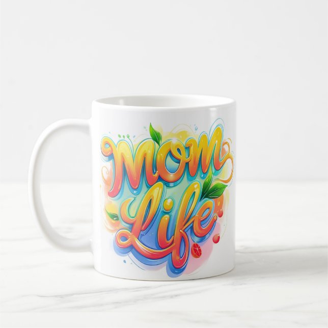 Mama Life Individuelle Name Tasse - Lemonade Inspi (Links)