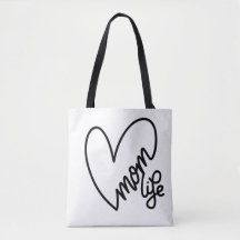 MAMA LIFE LEINWAND TOTE BAG