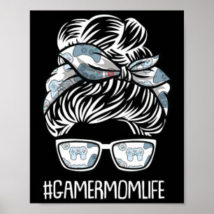 Mama Life Mthers-day Gaming Video-Game Controller Poster