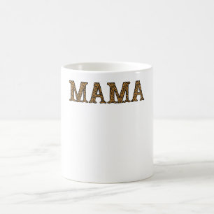 Mama Life Shirt Leopard Cheetah Print, Funny Mothe Kaffeetasse