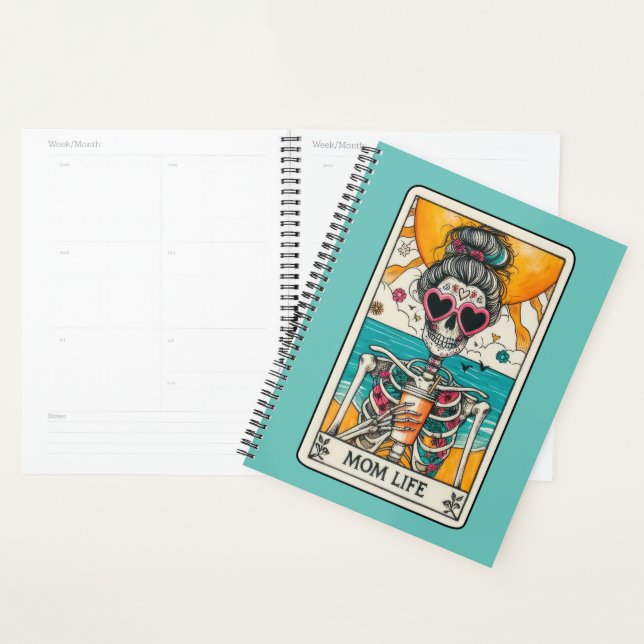 Mama Life Skeleton Tarot Card Planner Planer (Anzeige)