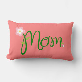 Mama Light Coral Lumbar Kissen