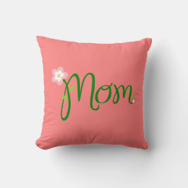 Mama Light Coral Throw Kissen