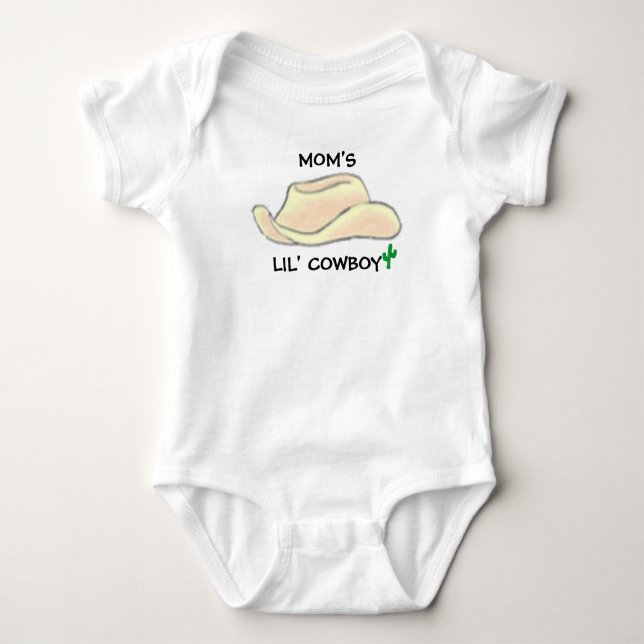 MAMA LIL' COWBOY BABY STRAMPLER (Vorderseite)