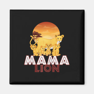 Mama Lion - Big Cat Family Mother Children T-Shirt Magnet