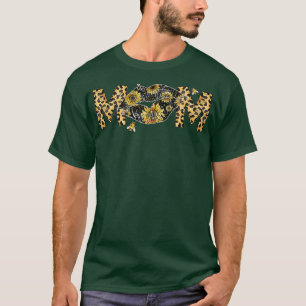 Mama Lippen Leopard Sonnenblumen Bienendesign für T-Shirt