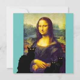 Mama Lisa und Les Chats Noir Einladung