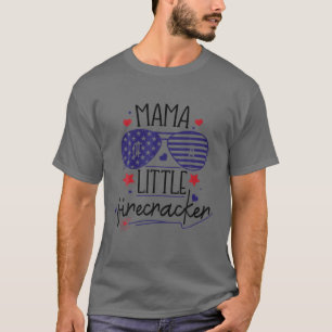 Mama Little Firecracker Celebrate 4. Juli Familie T-Shirt