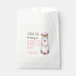 Mama Llama Baby Shower Girls Pink Partyware Geschenktütchen