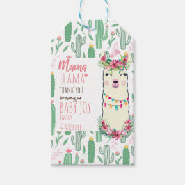 Mama Llama Fiesta Baby Girl Duschgeschirr Geschenkanhänger