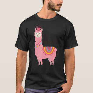 Mama Llama Queen Süße Tier für Frauen Llama 1 T-Shirt