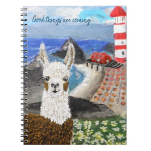 Mama Llama Urlaub am Meer Notizblock