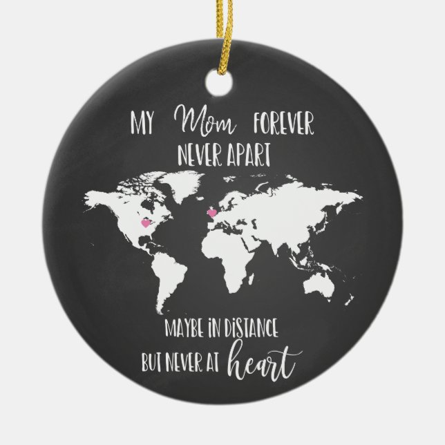 Mama löst nie die Welt der Ferngeschenke aus Keramik Ornament (Vorne)