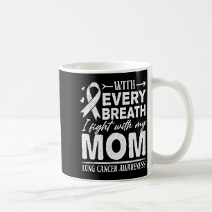 Mama Lungenkrebs-Bewusstsein Weißes Band Familien- Kaffeetasse