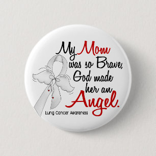 Mama-Lungenkrebs des Engels-2 Button