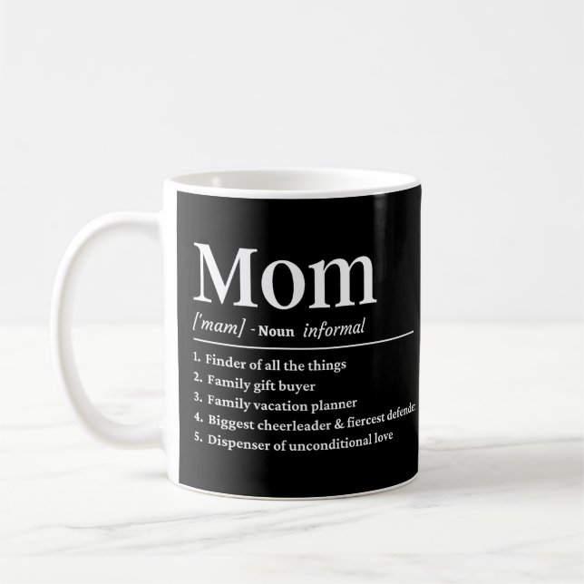 Mama lustige Definition Kaffeetasse (Links)