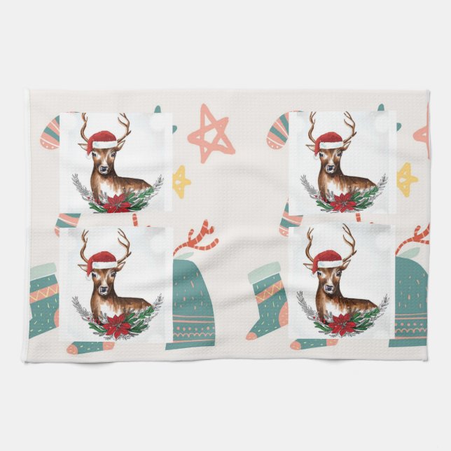 Mama Luxury Deer Template Küchentuch (Horizontal)