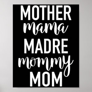 Mama Madre Mommy Mama - Kinderangebot Poster