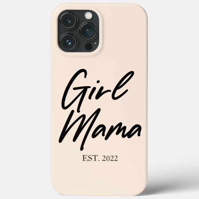Mama Mama Custom Est Year Minimal Mama Mother Momm Case-Mate iPhone Hülle (Rückseite)