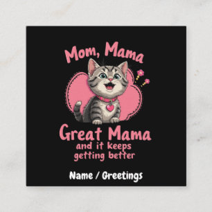 Mama, Mama, großartige Mama, besser anpassbar Quadratische Visitenkarte